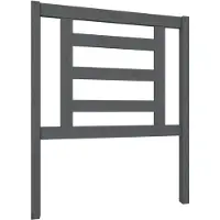 vidaXL Tête de lit Gris 81x4x100 cm Pin massif