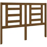 vidaXL Tête de lit marron miel 126x4x100 cm Pin massif