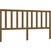 vidaXL Tête de lit marron miel 206x4x100 cm Pin massif
