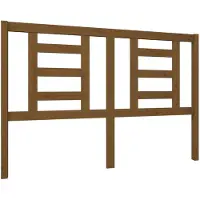 vidaXL Tête de lit marron miel 146x4x100 cm Pin massif