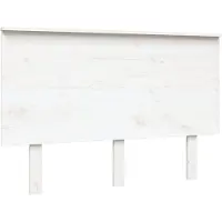 vidaXL Tête de lit blanc 124x6x82,5 cm Pin massif