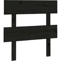 vidaXL Tête de lit noire 103,5x3x81 cm pin massif