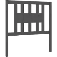 vidaXL Tête de lit Gris 96x4x100 cm Pin massif