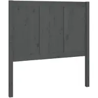 vidaXL Tête de lit Gris 80,5x4x100 cm Pin massif