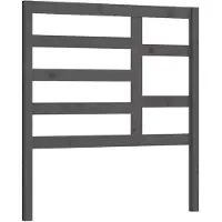 vidaXL Tête de lit Gris 96x4x104 cm Pin massif