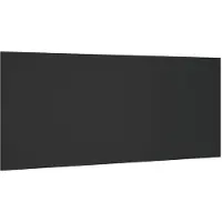 vidaXL Tête de lit noir 200x1,5x80 cm Bois composite