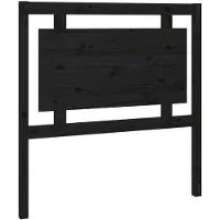 vidaXL Tête de lit noire 95,5x4x100 cm pin massif