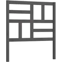 vidaXL Tête de lit Gris 81x4x104 cm Pin massif