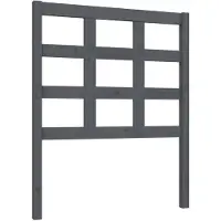 vidaXL Tête de lit Gris 80,5x4x100 cm Pin massif
