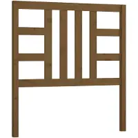 vidaXL Tête de lit marron miel 96x4x100 cm Pin massif