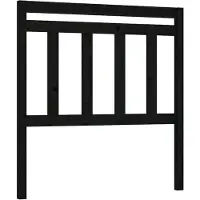 vidaXL Tête de lit noir 81x4x100 cm pin massif