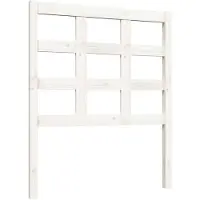 vidaXL Tête de lit blanc 80,5x4x100 cm pin massif
