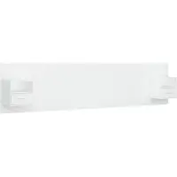 vidaXL Tête de lit avec chevets Blanc Bois composite