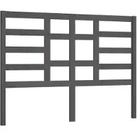 vidaXL Tête de lit Gris 166x4x104 cm Pin massif
