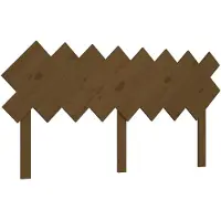vidaXL Tête de lit marron miel 159,5x3x80,5 cm Pin massif