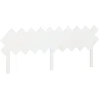 vidaXL Tête de lit blanc 196x3x80,5 cm Pin massif