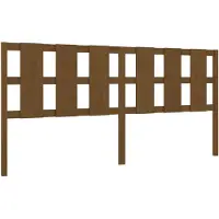 vidaXL Tête de lit marron miel 205,5x4x100 cm Pin massif