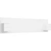 vidaXL Tête de lit avec chevets Blanc Bois composite