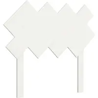 vidaXL Tête de lit blanc 92x3x81 cm pin massif