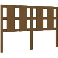 vidaXL Tête de lit marron miel 125,5x4x100 cm Pin massif
