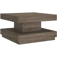 vidaXL Table basse Gris 60x60x35 cm MDF