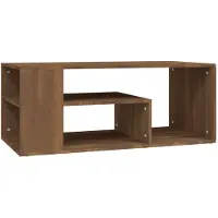 vidaXL Table basse marron imitation chêne 100x50x40 cm Bois composite