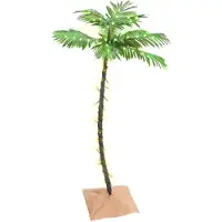 vidaXL Palmier à LED 72 LED Blanc chaud 120 cm