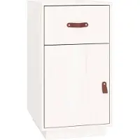 vidaXL Armoire de bureau blanc 40x50x75 cm pin massif