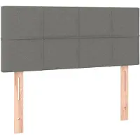 vidaXL Tête de lit gris foncé 100x5x78/88 cm Tissu
