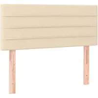 vidaXL Tête de lit Crème 90x5x78/88 cm Tissu
