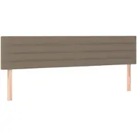 vidaXL Têtes de lit 2 pcs. Taupe 90x5x78/88 cm Tissu