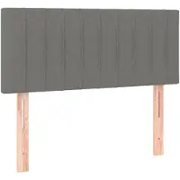 vidaXL Tête de lit gris foncé 80x5x78/88 cm Tissu