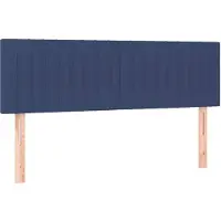 vidaXL Têtes de lit 2 pcs. Bleu 72x5x78/88 cm Tissu
