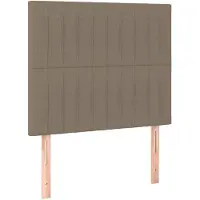 vidaXL Têtes de lit 2 pcs. Taupe 90x5x78/88 cm Tissu