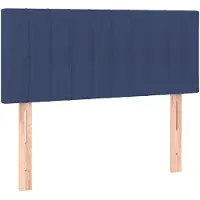 vidaXL Tête de lit bleu 100x5x78/88 cm Tissu