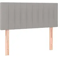 vidaXL Tête de lit gris clair 80x5x78/88 cm Tissu