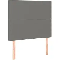 vidaXL Têtes de lit 2 pcs. Gris foncé 100x5x78/88 cm Tissu