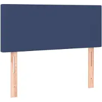 vidaXL Tête de lit bleu 80x5x78/88 cm Tissu