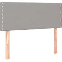 vidaXL Tête de lit gris clair 80x5x78/88 cm Tissu