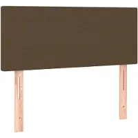 vidaXL Tête de lit brun foncé 100x5x78/88 cm Tissu