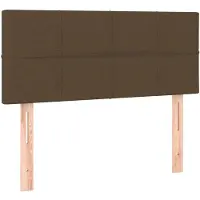 vidaXL Tête de lit marron foncé 90x5x78/88 cm Tissu