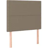 vidaXL Têtes de lit 2 pcs. Taupe 90x5x78/88 cm Tissu
