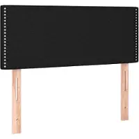 vidaXL Tête de lit noir 100x5x78/88 cm Tissu