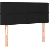 vidaXL Tête de lit noir 80x5x78/88 cm Tissu
