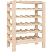vidaXL Casier à vin 61,5x30x82 cm Bois de pin massif