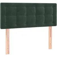 vidaXL Tête de lit vert foncé 100x5x78/88 cm velours