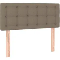 vidaXL Tête de lit taupe 100x5x78/88 cm Tissu