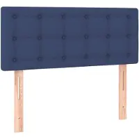 vidaXL Tête de lit bleu 90x5x78/88 cm Tissu