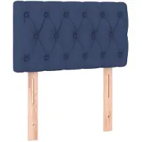 vidaXL Tête de lit bleu 80x7x78/88 cm Tissu