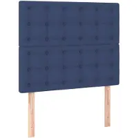 vidaXL Têtes de lit 2 pcs. Bleu 80x5x78/88 cm Tissu
